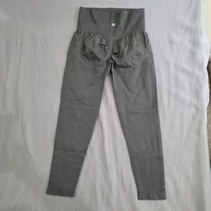 Halara Grey Seamless Scrunch Butt Leggings High Waisted Gym Yoga Pants Large L